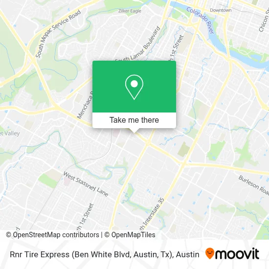 Rnr Tire Express (Ben White Blvd, Austin, Tx) map