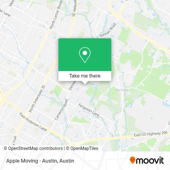 Apple Moving - Austin map
