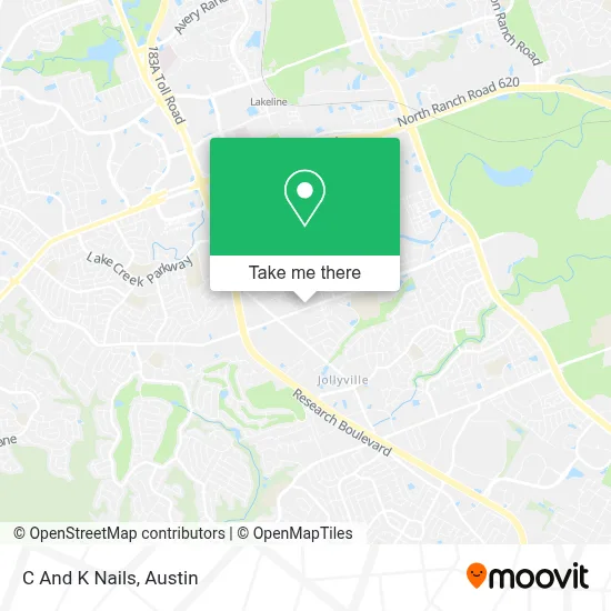 C And K Nails map