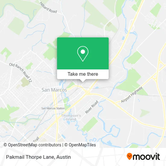 Pakmail Thorpe Lane map
