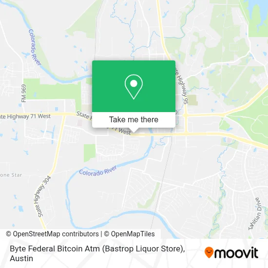Byte Federal Bitcoin Atm (Bastrop Liquor Store) map