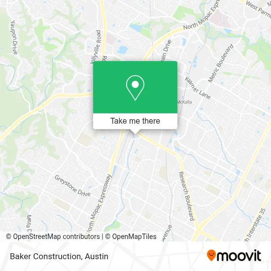 Baker Construction map