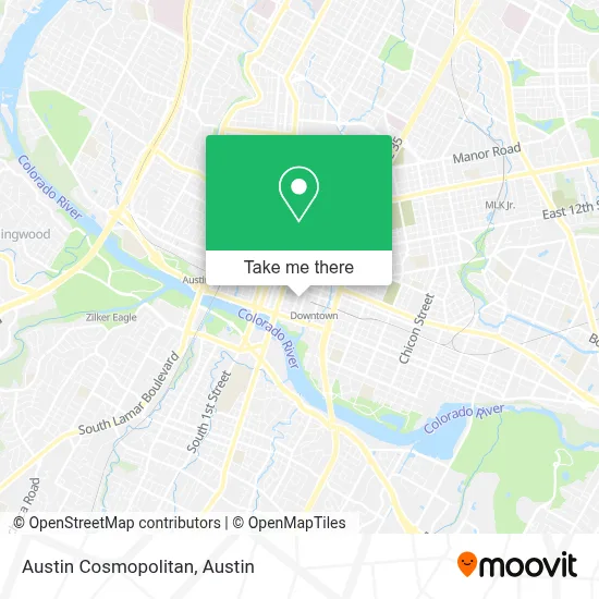 Austin Cosmopolitan map