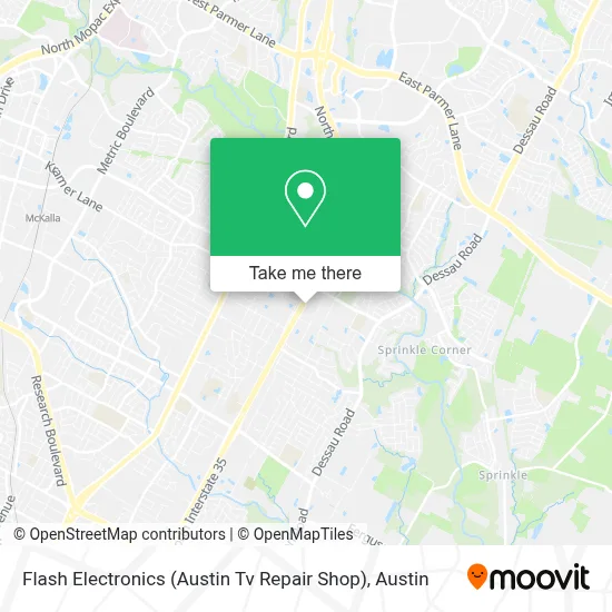 Flash Electronics (Austin Tv Repair Shop) map