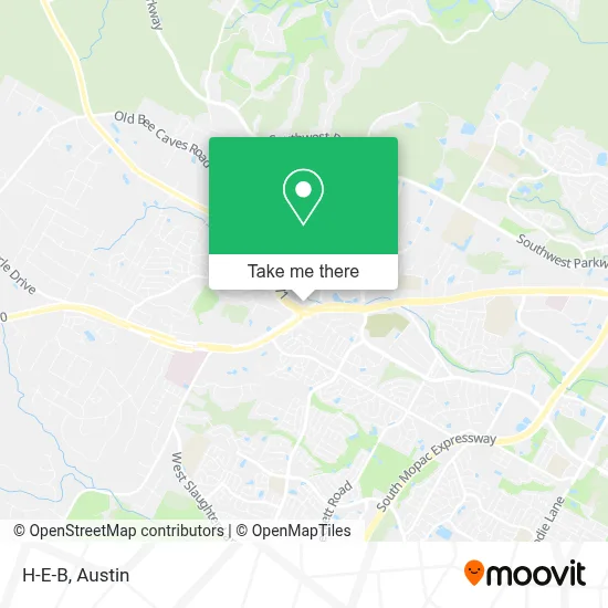 H-E-B map