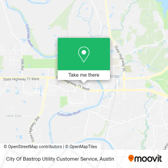 City Of Bastrop Utility Customer Service map