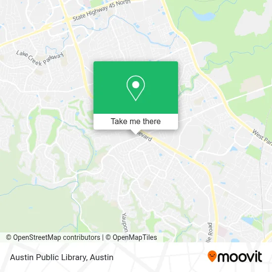 Austin Public Library map