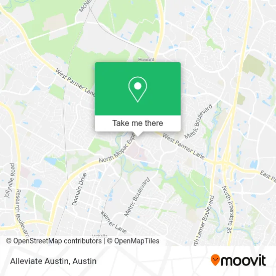 Alleviate Austin map