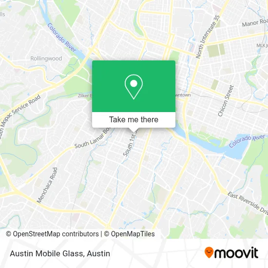 Austin Mobile Glass map