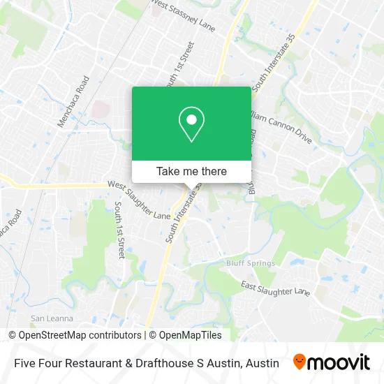 Five Four Restaurant & Drafthouse S Austin map