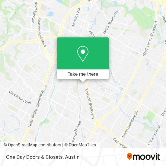 One Day Doors & Closets map