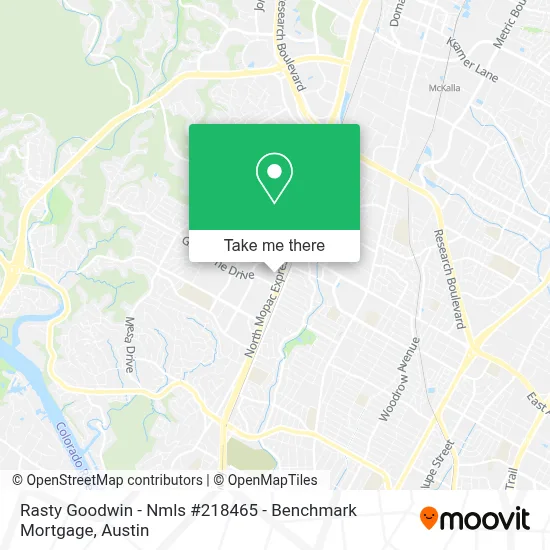 Rasty Goodwin - Nmls #218465 - Benchmark Mortgage map