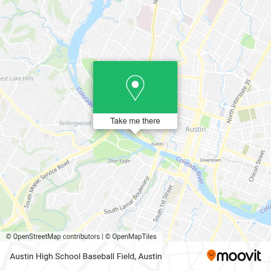 Austin High School Baseball Field map