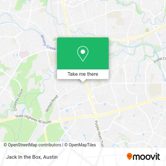 Jack In the Box map