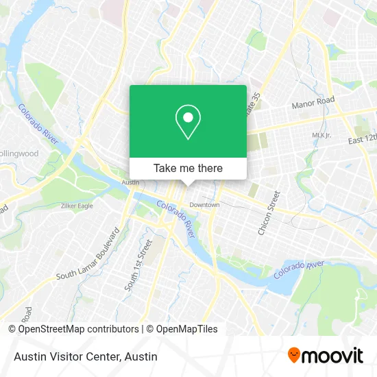 Austin Visitor Center map