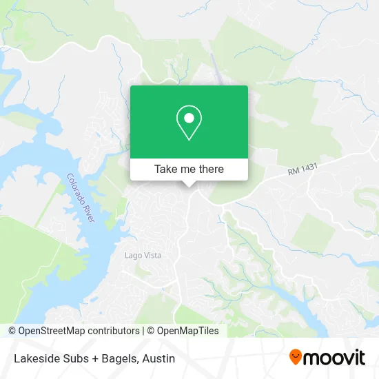Lakeside Subs + Bagels map