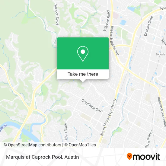 Marquis at Caprock Pool map