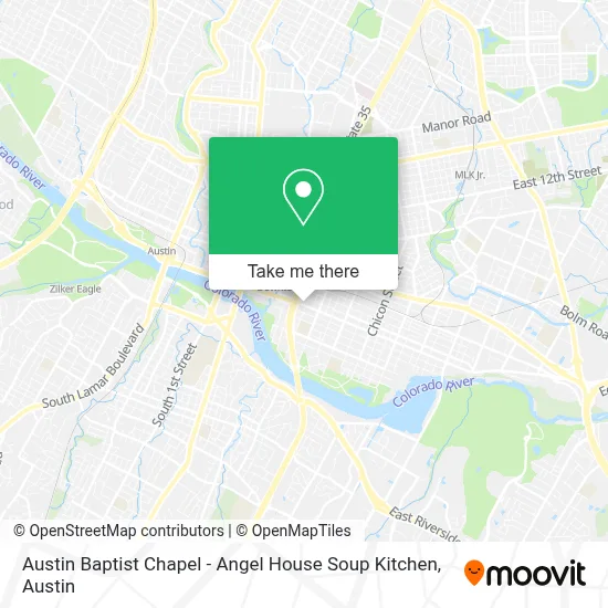 Austin Baptist Chapel - Angel House Soup Kitchen map