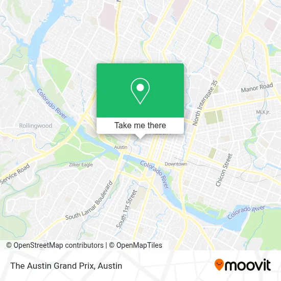 The Austin Grand Prix map