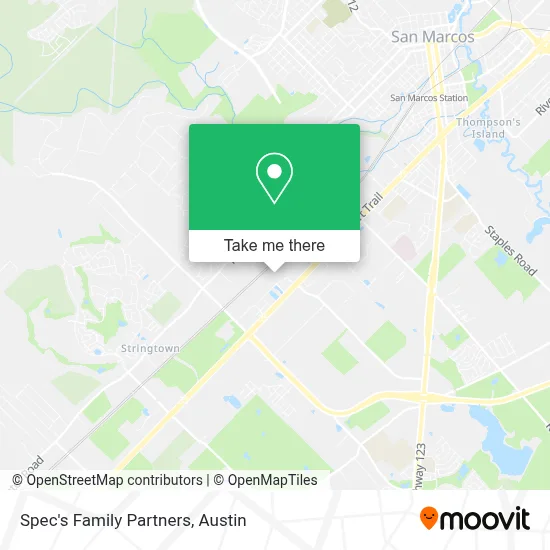 Spec's Family Partners map