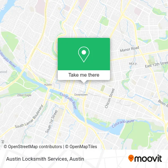 Austin Locksmith Services map