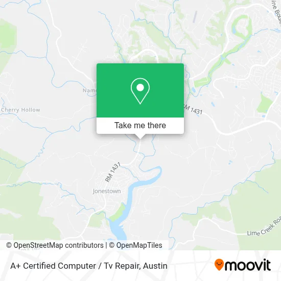 A+ Certified Computer / Tv Repair map
