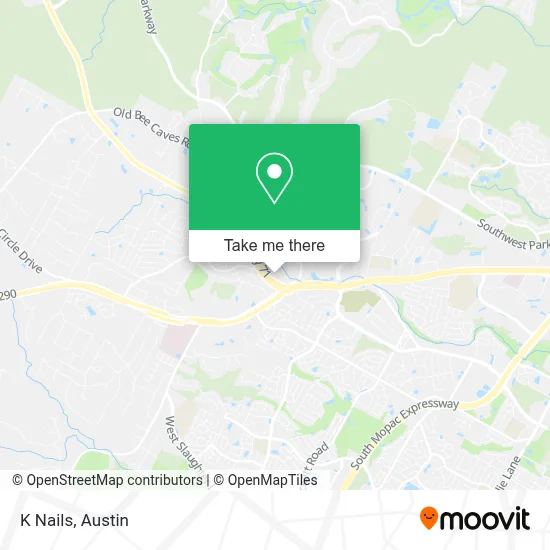 K Nails map