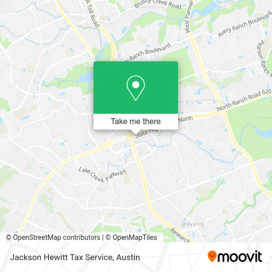 Jackson Hewitt Tax Service map