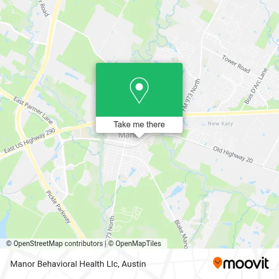Manor Behavioral Health Llc map