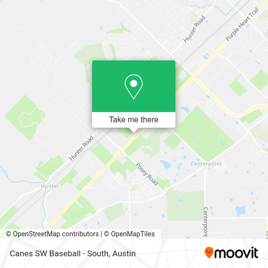 Canes SW Baseball - South map