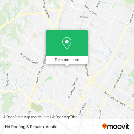 Hd Roofing & Repairs map