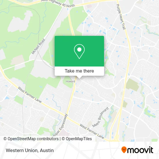 Western Union map