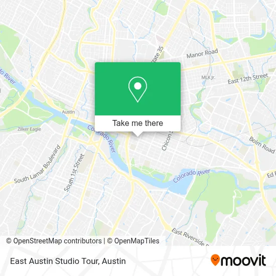 East Austin Studio Tour map