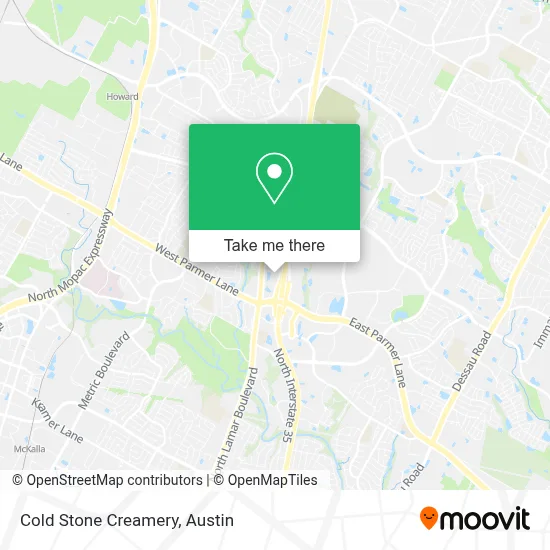 Cold Stone Creamery map