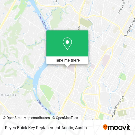 Reyes Buick Key Replacement Austin map