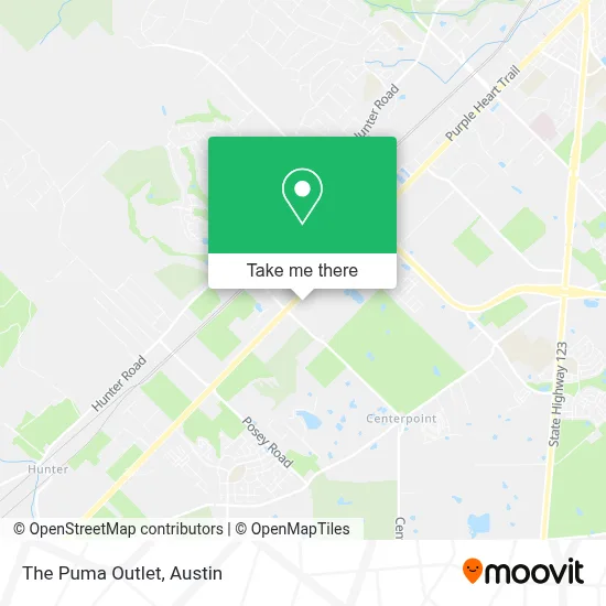 The Puma Outlet map