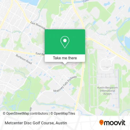Metcenter Disc Golf Course map