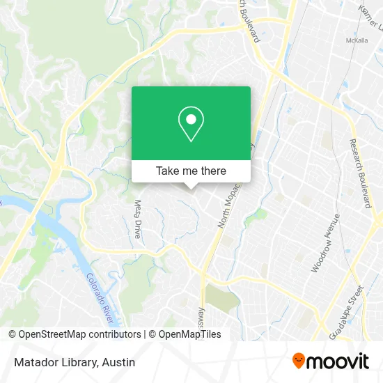 Matador Library map