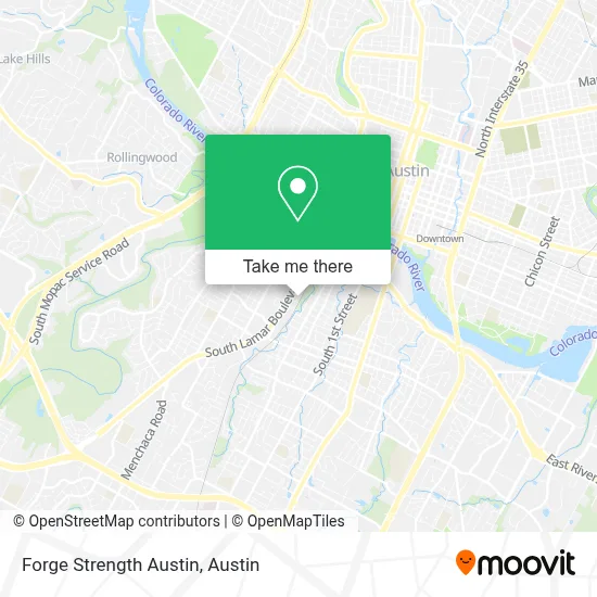 Forge Strength Austin map