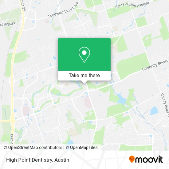 High Point Dentistry map