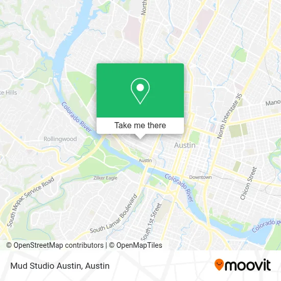 Mud Studio Austin map