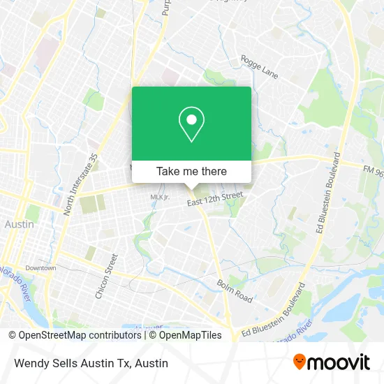 Wendy Sells Austin Tx map