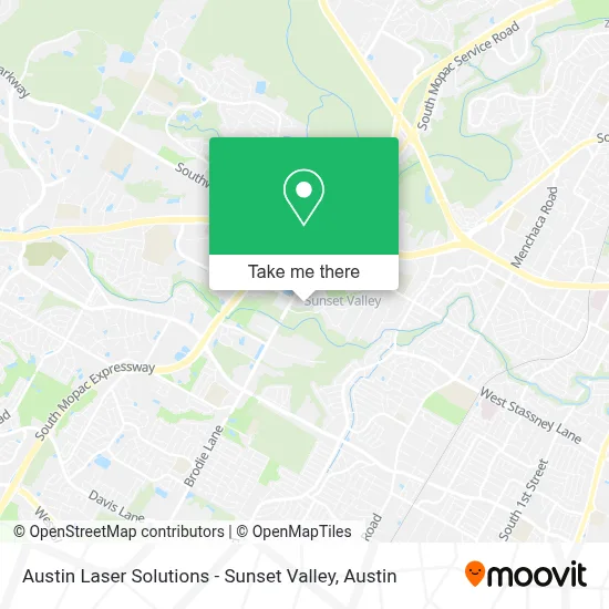 Austin Laser Solutions - Sunset Valley map