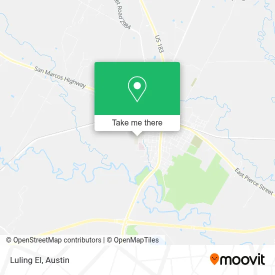 Luling El map