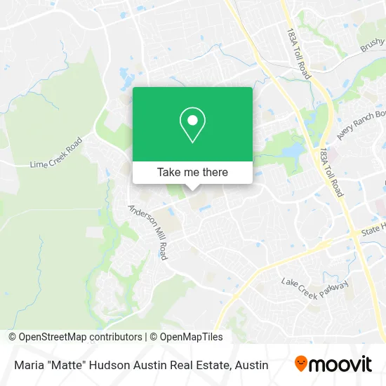 Maria "Matte" Hudson Austin Real Estate map