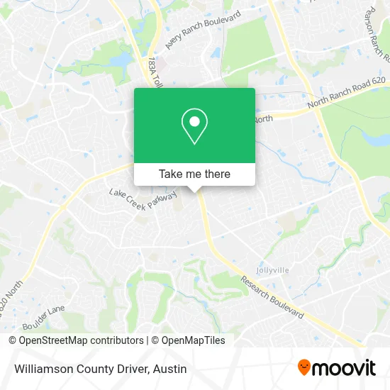 Williamson County Driver map