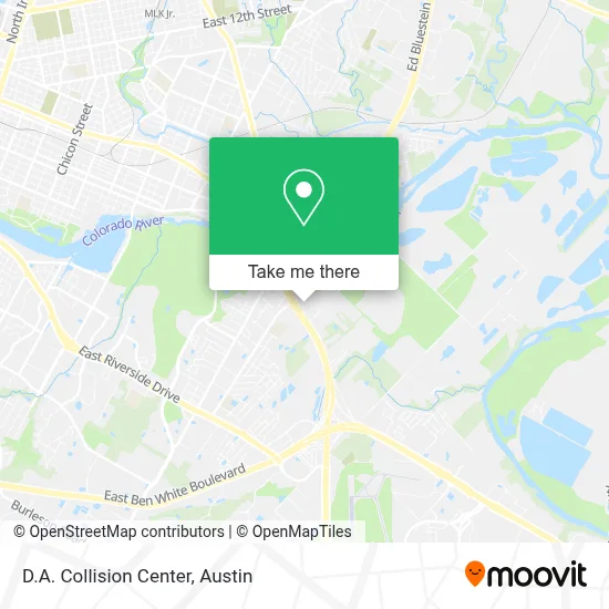 D.A. Collision Center map