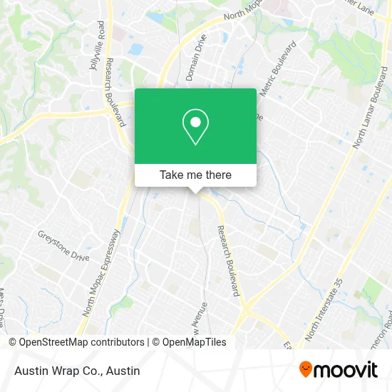 Austin Wrap Co. map
