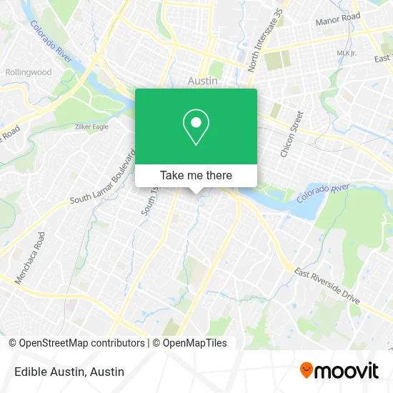 Edible Austin map