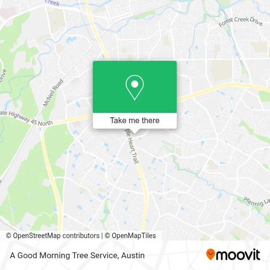 A Good Morning Tree Service map